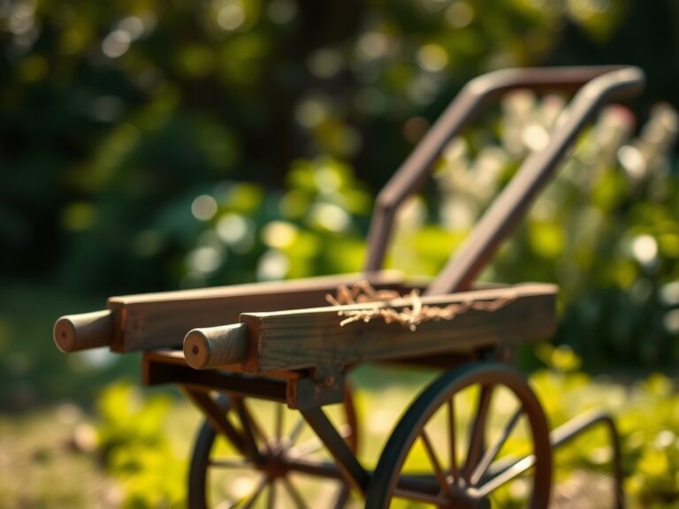 How to prepare a garden cart for a paint touch-up