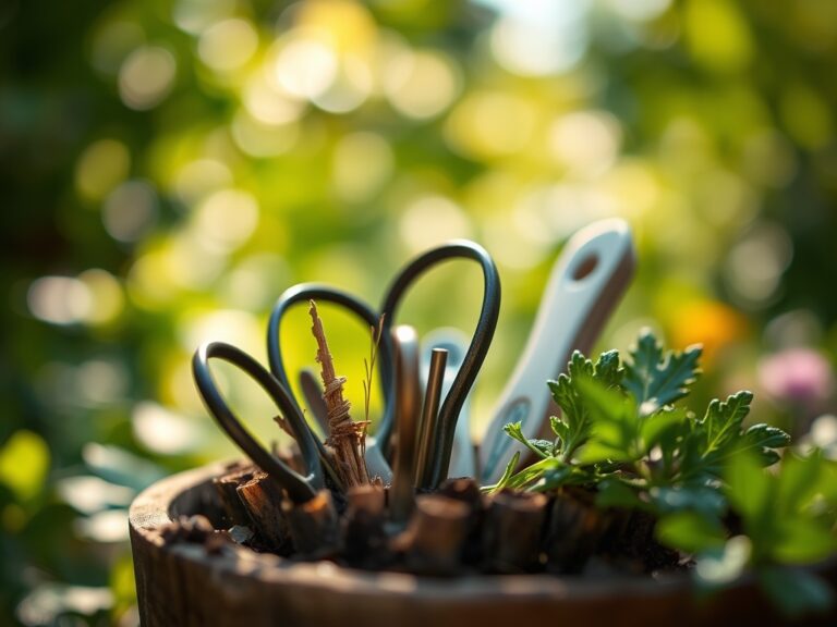 How to prepare a garden for a tool storage task