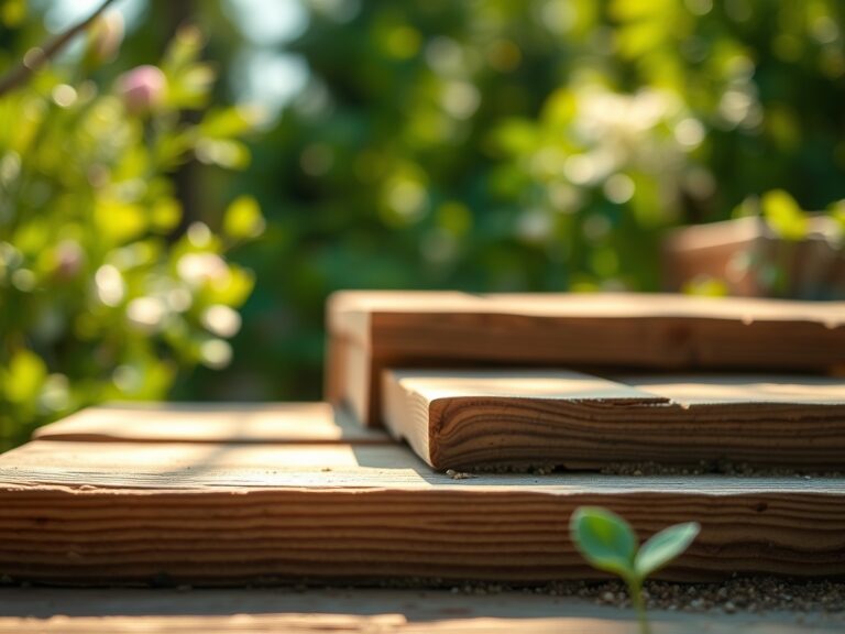 Steps for building a garden patio