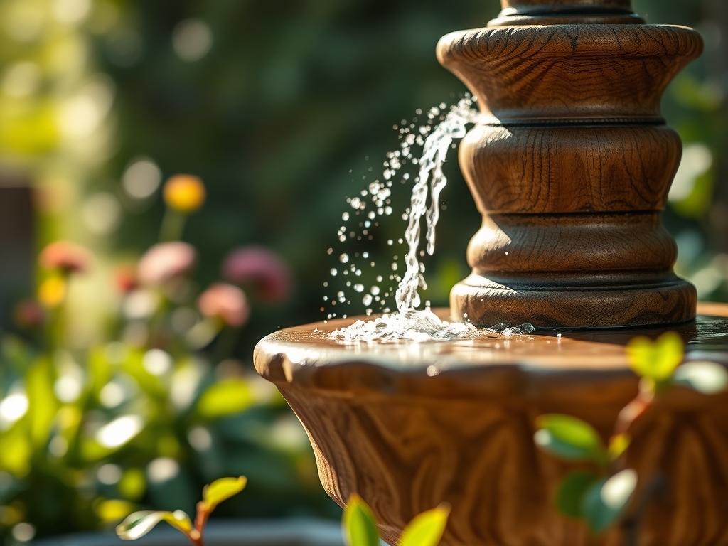 Steps for installing a garden fountain
