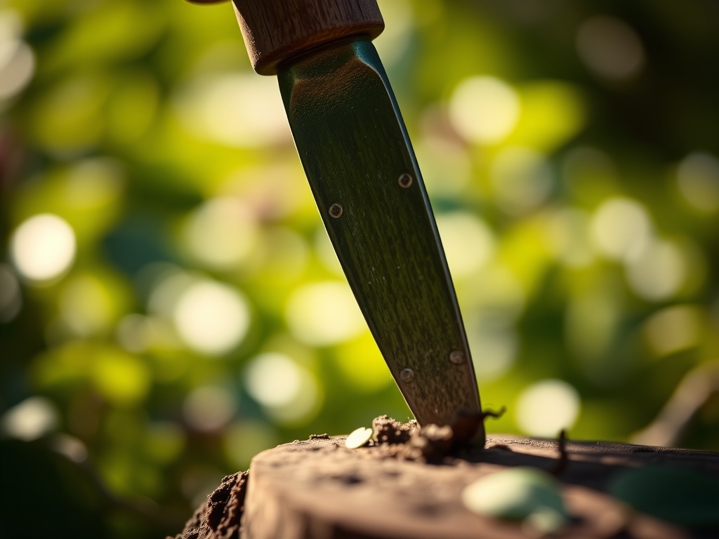 Steps for sharpening a Dutch hoe blade