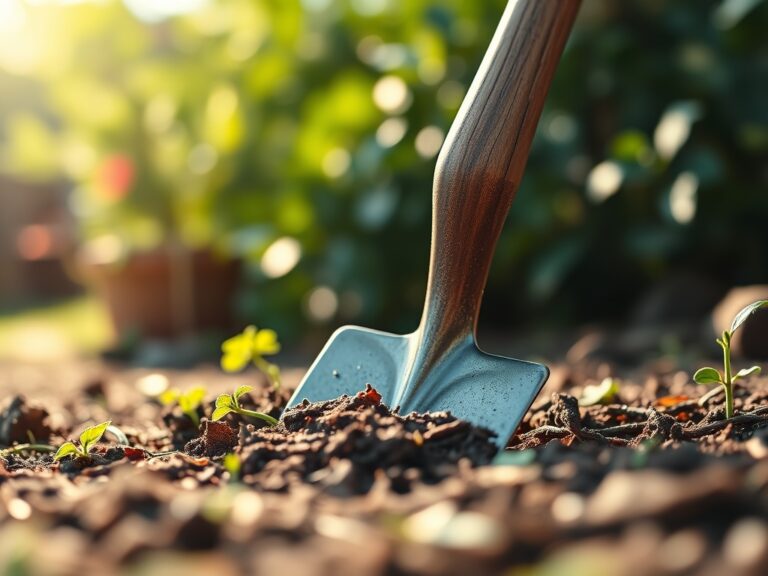 Using a spade for custom landscaping