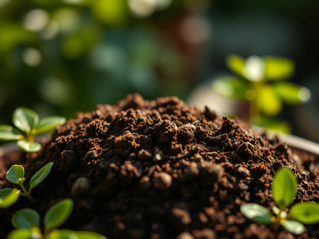 Using a specialized houseplant soil